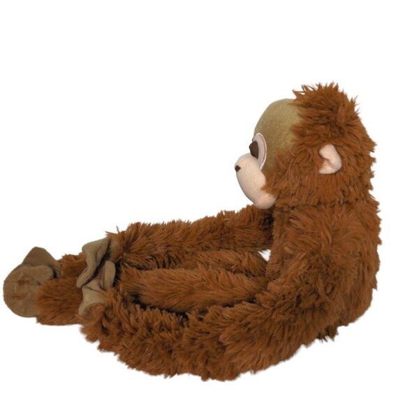 Wild Republic Brown Hanging Monkey Zoo Jungle Plush Stuffed Animal 2014 22” - Picture 4 of 6